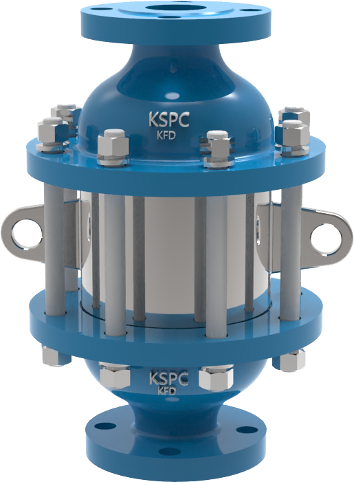 KFD Detonation Proof In-Line Flame Arrester